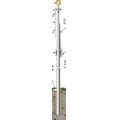 25' Economy Series Commercial Flagpole